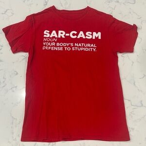 Graphic T-Shirt with Sarcastic Print